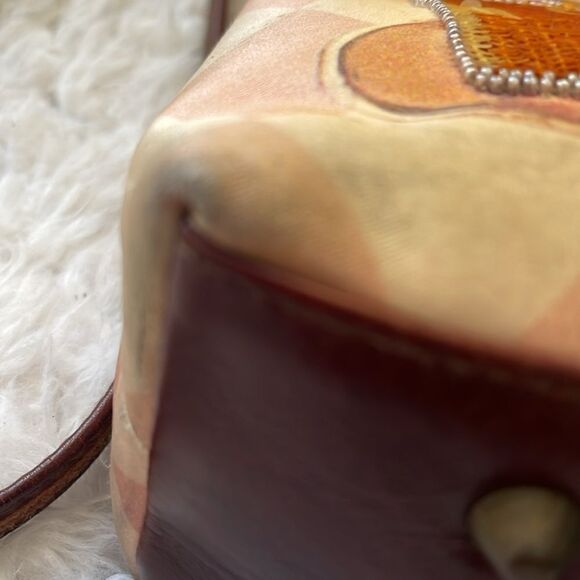 Isabella Fiore vintage fabric and leather shoulder with sequins dinner d… - Picture 13 of 15